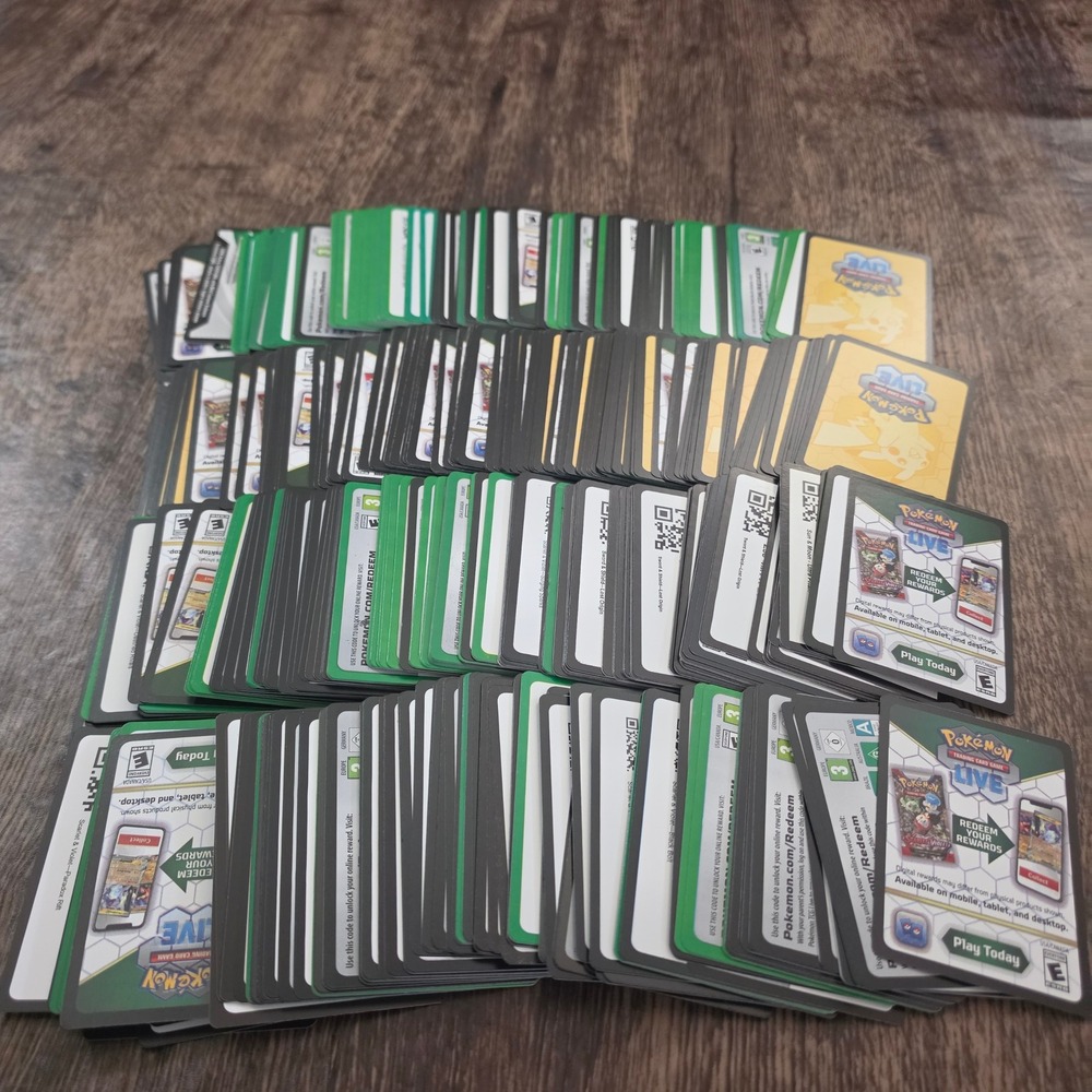 500+ POKEMON Live QR Code Cards Bulk Lot 24 oz Unused Digital Reward